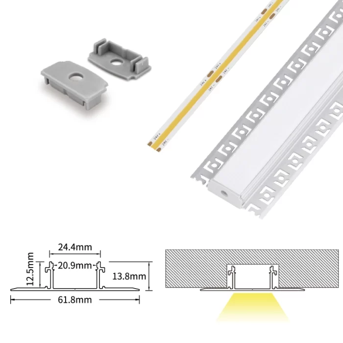 LED Strip Profil L2000x61.8x13.8mm SP45-Profili LED--06