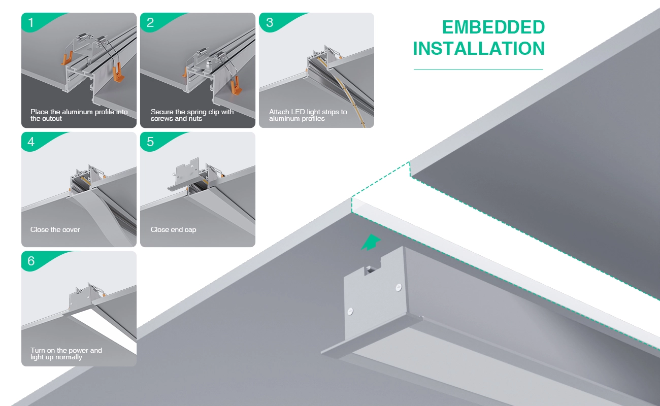 LED Aluminium Profile L2000x50x35mm SP39-Profilo LED Cartongesso--07