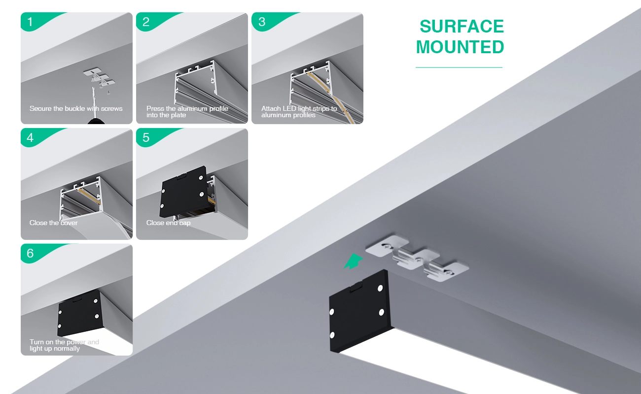 Profilo Strip LED sospensione L2000x48.5x35mm SP42-Profili LED--07