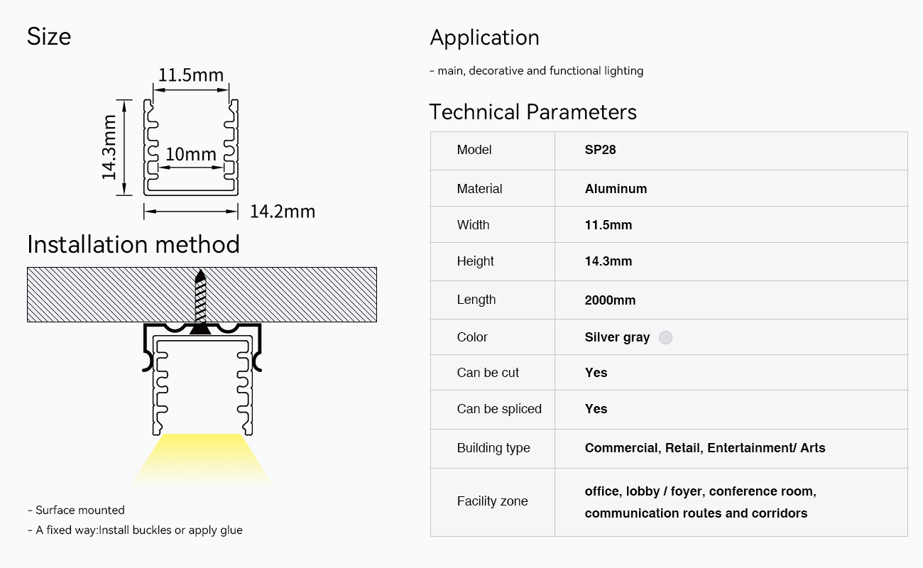 SP28 Profili per Cartongesso 2000x14.2x14.3mm-Profilo LED cartongesso--09