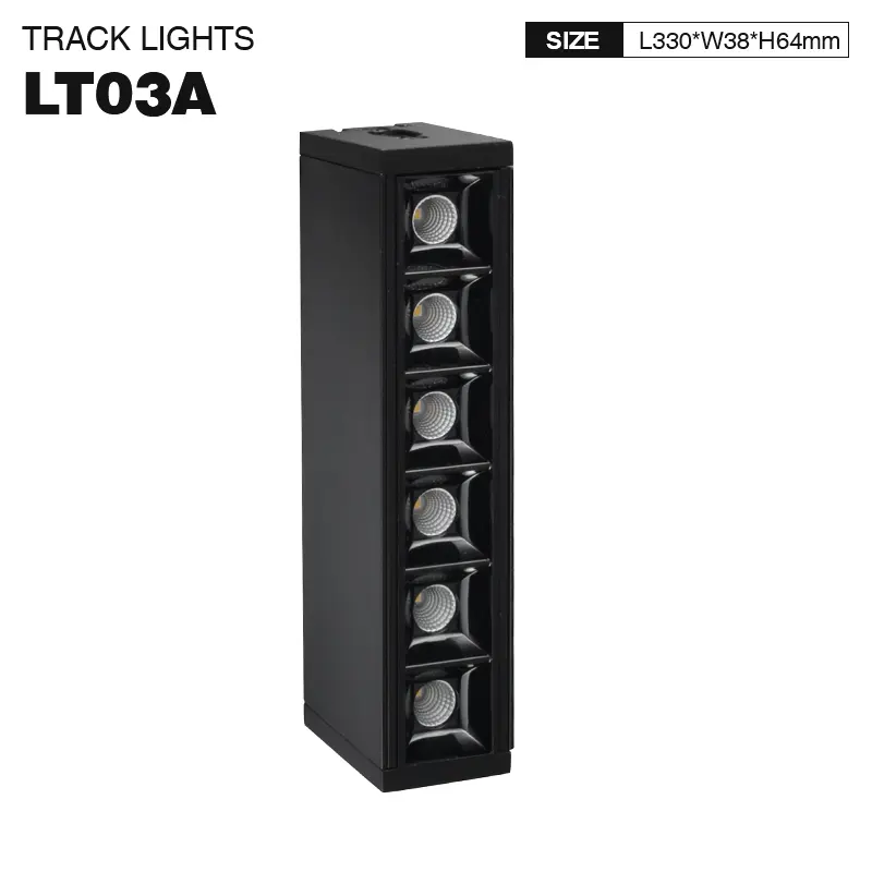 SLL001-B 12W 3000K 30° Nero Modulaer-Illuminazione per supermercati--1