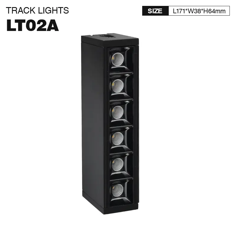 SLL001-B 6W 4000K 30° Black Modulaer-Showroom Lighting--1
