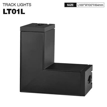 Giunto per Configurazione Versatile della Luce a LED 24 V Nero 3 Anni di Garanzia - LT01L-SLL001-B-KOSOOM-Faretti a Binario Nero--1