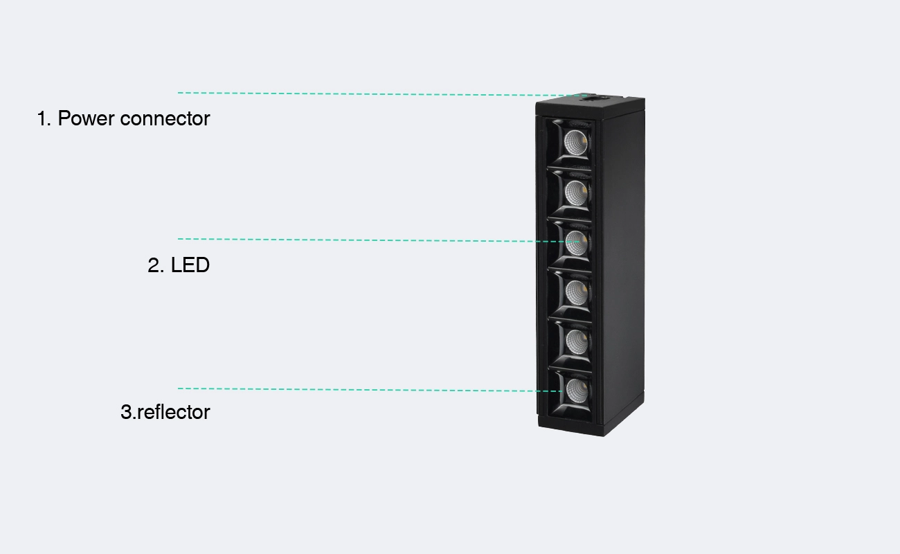 SLL001-B 6W 4000K 30° Nero Modulaer-Illuminazione della sala da pranzo--2