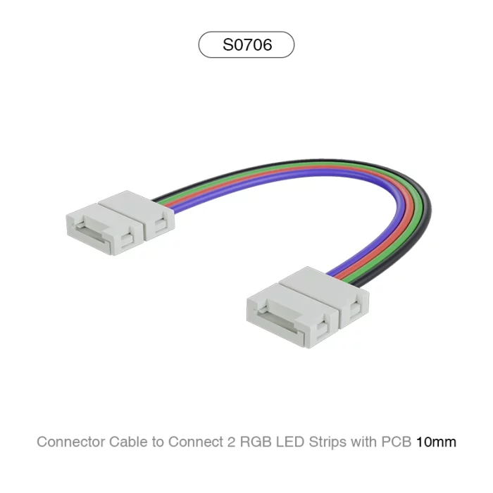 S0706 Cavo Connettore per Collegare 2 strisce led RGB con PCB 10MM/Adatto per 60 LEDS-Strisce LED--S0706