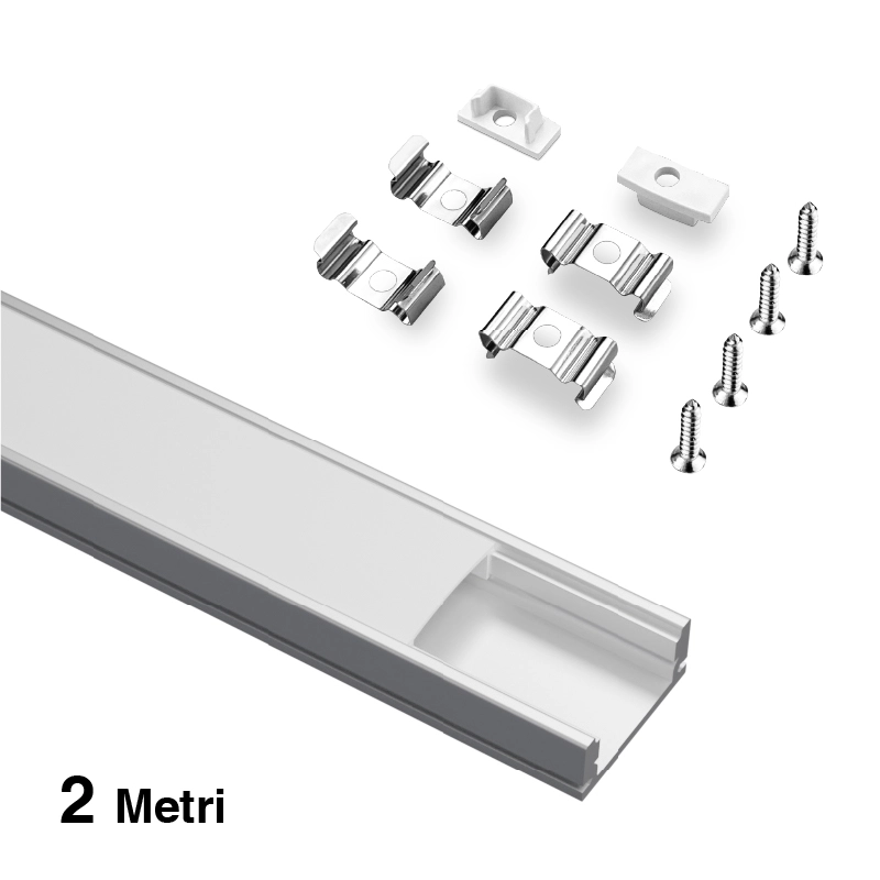 Perfis de alumínio para LED L2000x17.4x7mm SP26-Iluminação de sala de jantar--SP26