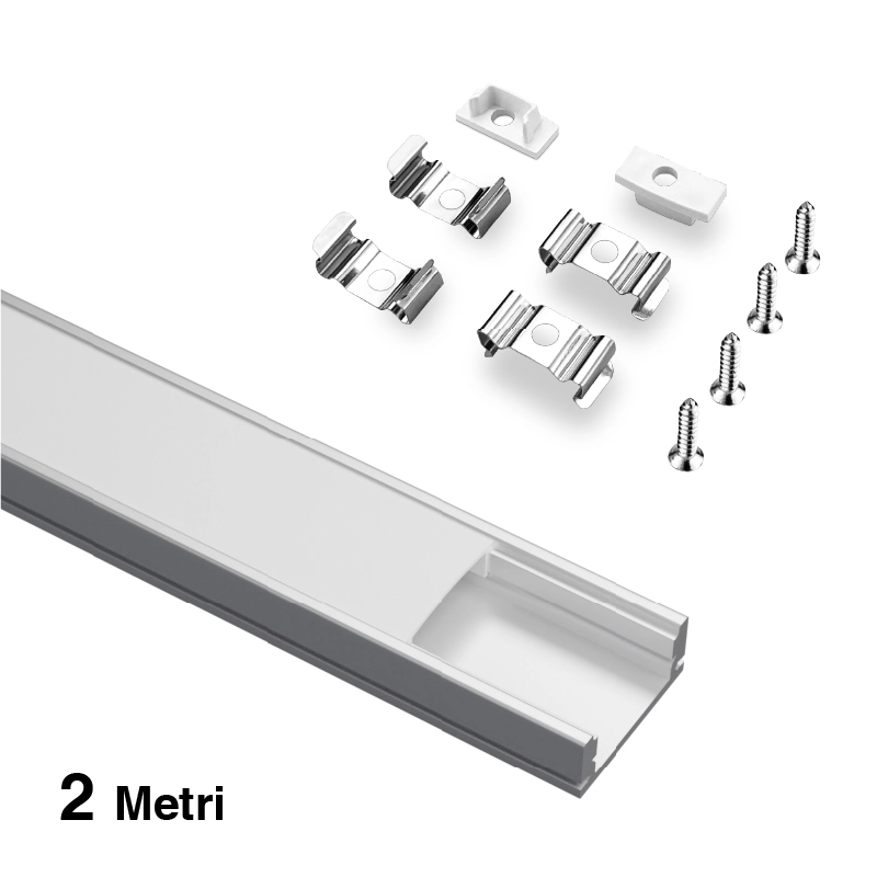 Profaịlụ aluminom maka LED L2000x17.4x7mm SP26-ọkụ ime ụlọ iri nri - SP26