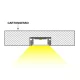 Profilo alluminio LED 2m per strisce LED da incasso o da soffitto di vario tipo, larghezza massima 12 mm L2000x17.4x7mm SP26-Illuminazione della sala da pranzo--SP26 1