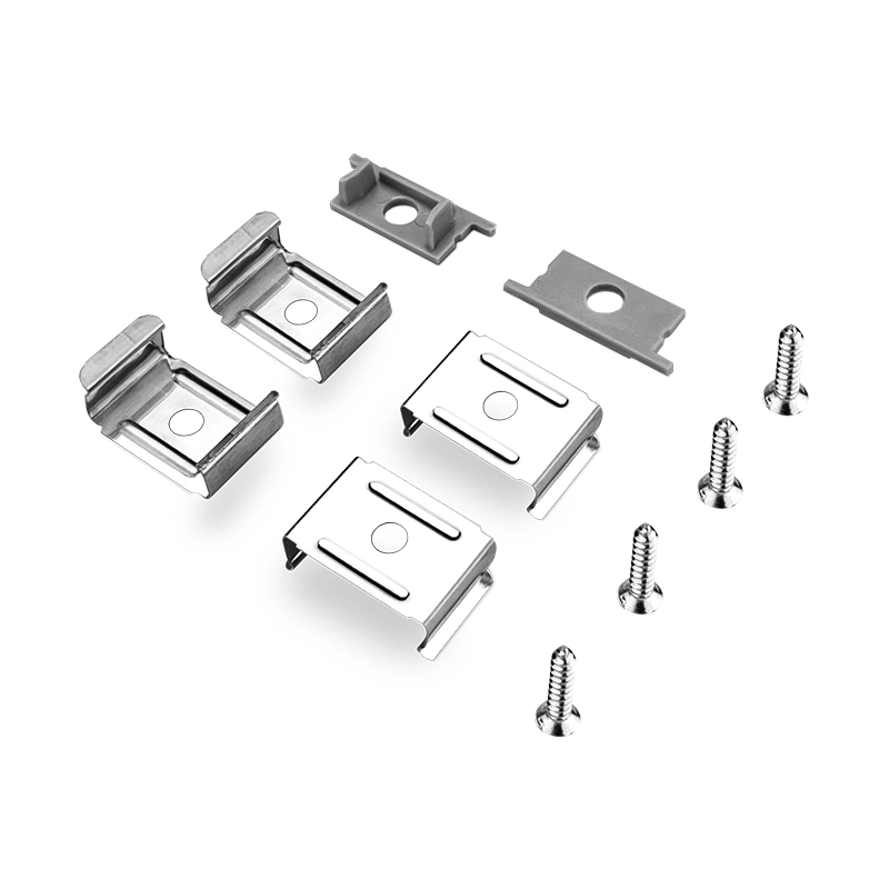 SP23-LED Profilləri Aksessuarlar qapaqları*2 Qarmaq klipləri*4 vintlər*4(3*16)-LED Profilləri--SP23 A