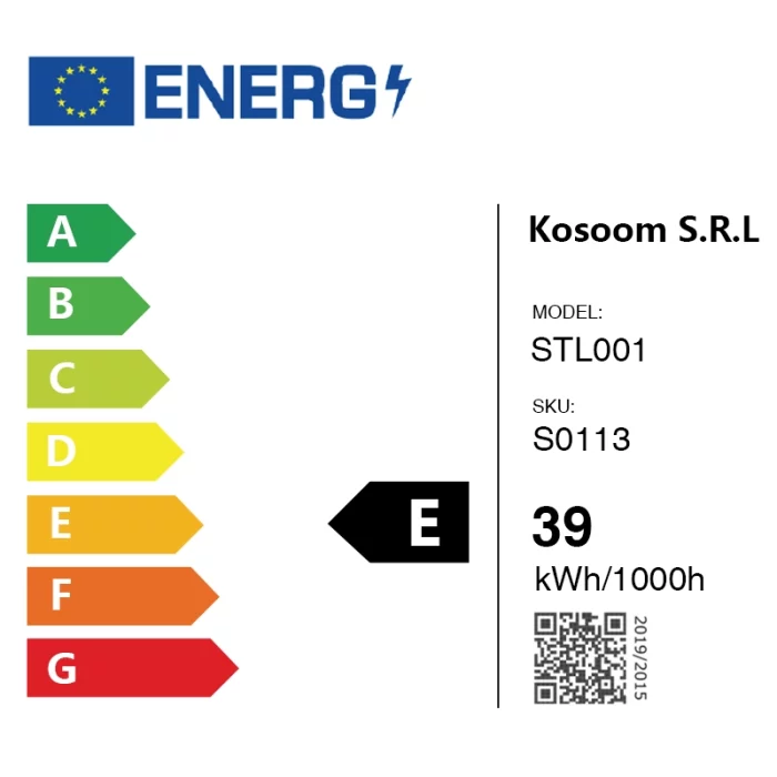 STL001 9W 3000K 120° Striscia di luce a LED-Striscia LED per Alimentare--energ S0113