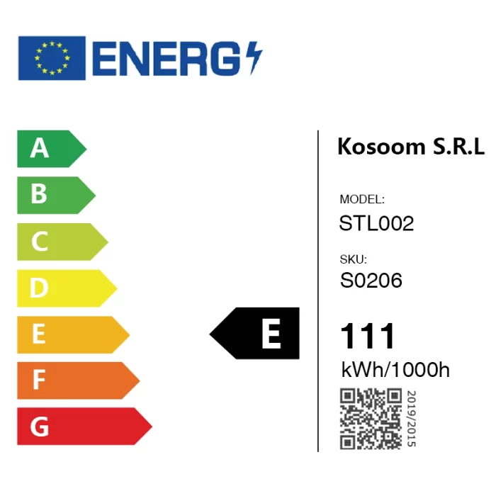 STL002 11W 4000K 180° Striscia luminosa a LED COB-Striscia LED 24V-STL002-energ S0205