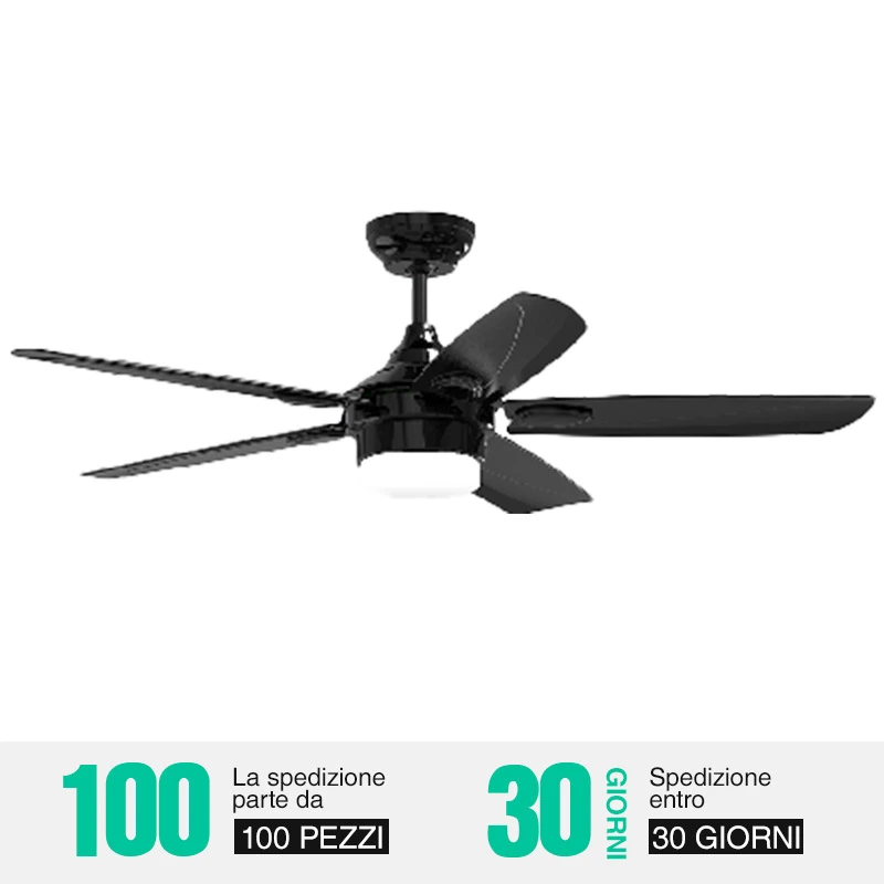 Ceiling Fans with Lamp Lighting 56 Inch 5 Blades 2500lm-Chandelier Fan--01