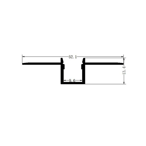 Perfis de LED embutidos 2000 mm x 12 mm x 13 mm - Perfil de LED embutido - 868169 381513