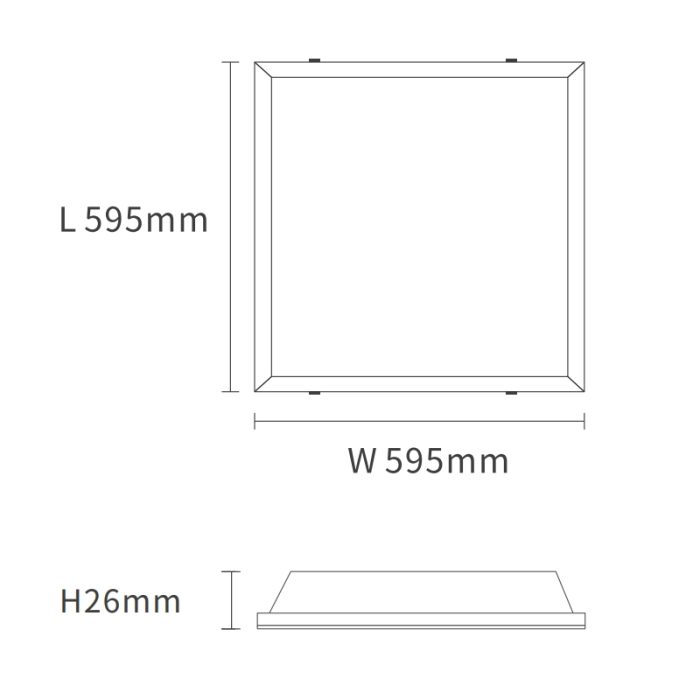 Pannello LED 60x60 40W-Faretti a Binario per Esposizione ed Arte--pb