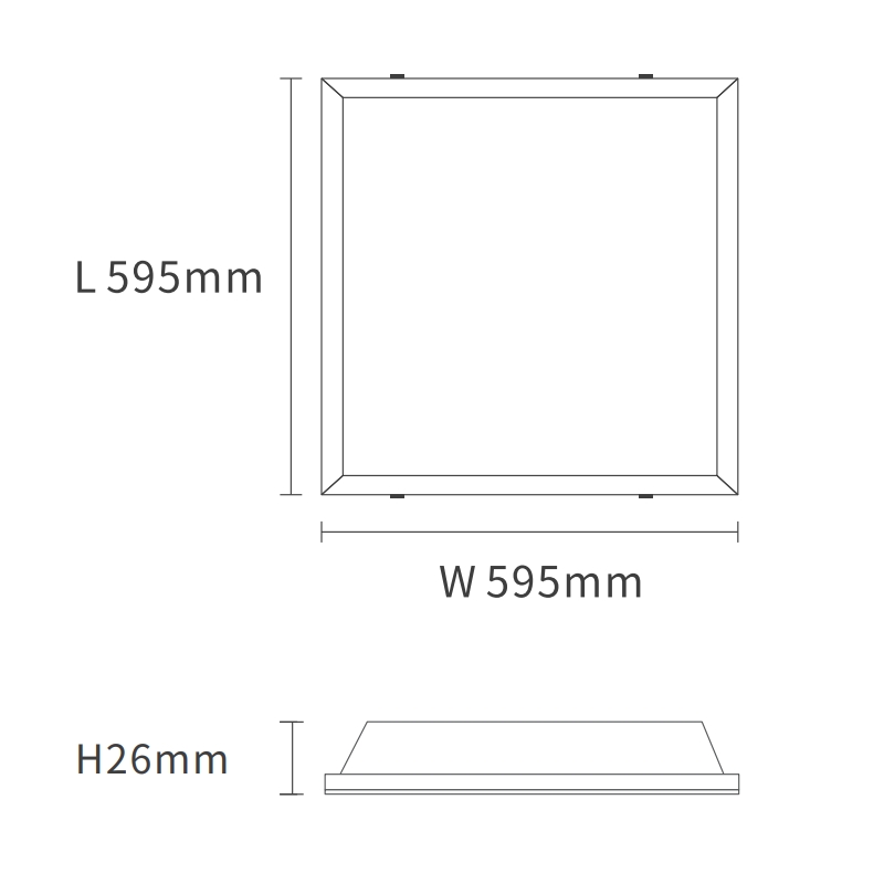 LED-panel 60x60 40W-spor spotlights til udstilling og kunst--pb